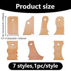 7 Stück Fußformer aus Holz und Keramik&nbsp;TOOL-DC0001-29