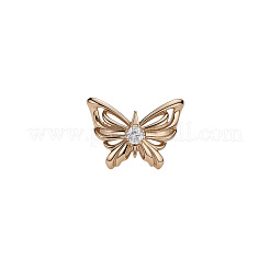 Anelli aperti con polsino in ottone micro pavé di zirconi cubici per donna&nbsp;WG07C7C-01