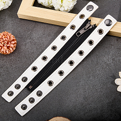 Браслеты из шнура из искусственной кожи в стиле панк BJEW-WH20008-12B