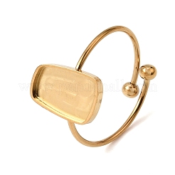 Kit para fabricar brazaletes trapezoidales abiertos de acero inoxidable 304 con bandeja para engaste.&nbsp;SA-CBABF3F-02G-05
