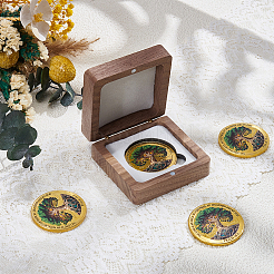 Cajas magnéticas para embalaje de insignias de madera&nbsp;CON-WH0085-229B