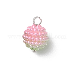 Имитация жемчуга акриловые брелоки&nbsp;PALLOY-JF04423-01