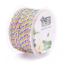 Разноцветный декоративный нейлоновый витой шнур&nbsp;NWIR-Z003-E15