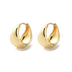 Латунные серьги обруча EJEW-S249-05G
