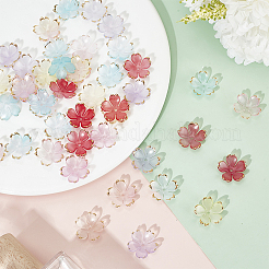 200 шт. 10-х цветные колпачки для бусин из смолы FIND-DR0001-40