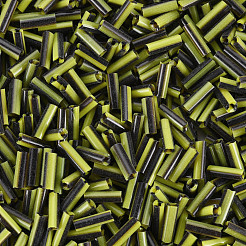 Непрозрачные цвета двухцветные стеклянные бусины из стекляруса SEED-T006-02A-04