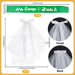 1 pezzo di nastro di stoffa per tracolla da sposa&nbsp;AJEW-NB0008-95