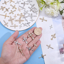 42 stücke 14 stile legierung strass anhänger&nbsp;FIND-ME0003-65