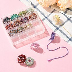 16 рулон 16-х цветных хлопковых ниток ручной работы&nbsp;ST-CJ0042-001