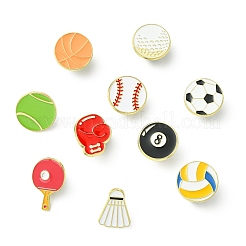 10 épingle en émail à thème sportif&nbsp;JEWB-CJ0003-05