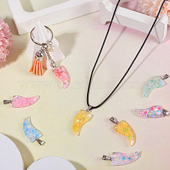 15 шт. подвески из светящейся смоляной пайетки&nbsp;RESI-TA0004-20A