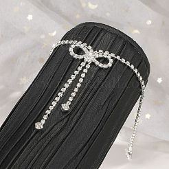 Браслеты на ногу из сплава с бантом и стразами для женщин&nbsp;FS-WG15A02-01