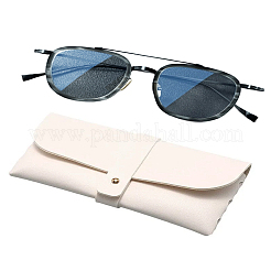 2 шт. 2-цветный прямоугольный чехол для очков из ПВХ-кожи&nbsp;AJEW-LP0002-33