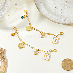 2 шт. латунные цепи для ремней для обуви&nbsp;HJEW-HS00077