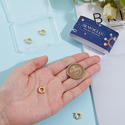 6 шт. латунные пружинные кольца-затворы&nbsp;KK-SC0007-08