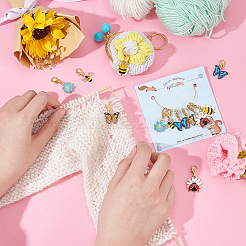 Маркеры петель с замком в виде пчелы HJEW-PH01726