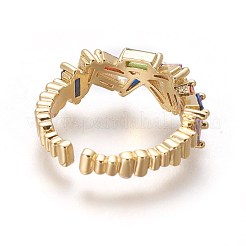 Кубического циркония кольца манжеты RJEW-P074-13G