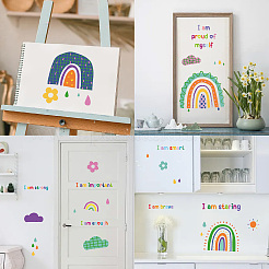 8 лист 8 стиля ПВХ водонепроницаемые наклейки на стену DIY-WH0345-209