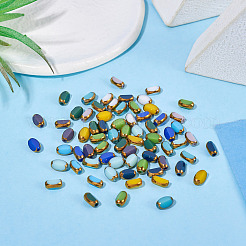 110шт 11 цвета гальванические стеклянные бусины&nbsp;EGLA-TA0012-98