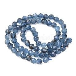Natürliche teufelsblaue Aquamarin-Perlenstränge&nbsp;G-P629-A02-04