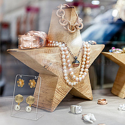 10 шт. 2-х цветные акриловые подставки для сережек EDIS-PH0001-89