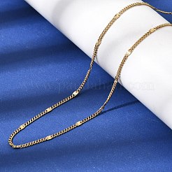 2 mm Unisex-Halsketten aus strukturiertem&nbsp;NJEW-P356-07A-G