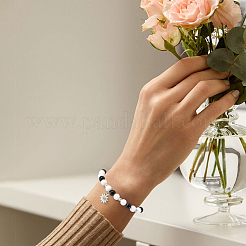 500шт 2 цвета непрозрачные акриловые бусины MACR-SP0001-81B