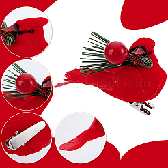Filz & Feder & Schaum Simulation Vogel Weihnachtsbaum Dekorationen&nbsp;DJEW-WH0028-031P
