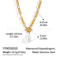 Colliers pour femmes avec pendentif en forme de larme orné d'une perle keshi baroque imitation&nbsp;OV1022-1