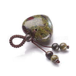 Подвесные украшения из натурального и синтетического камня HJEW-K032-07A