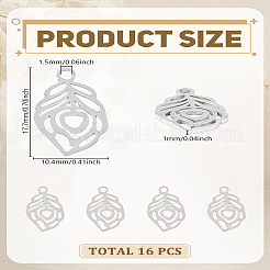 16 шт. подвески из нержавеющей стали 304&nbsp;STAS-LP0003-72