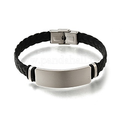 Искусственная кожа шнур плетеные браслеты&nbsp;LS-BJEW-B126-01P