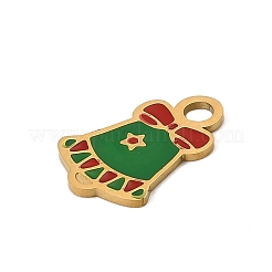 Рождественские эмалевые подвески из нержавеющей стали 304&nbsp;LS-STAS-I356-02G-07