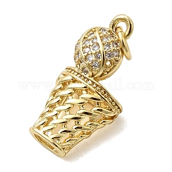 Латунные микро проложить кубического циркония подвески&nbsp;LS-KK-H092-09B-G