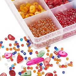 Набор для изготовления браслетов из стеклянных и ракушек своими руками&nbsp;DIY-YW0004-42