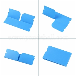 Portaoggetti portatile pieghevole in plastica con coperchio per bocca&nbsp;AJEW-E034-71G