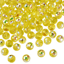 Стеклянные бусины с цветным покрытием ab&nbsp;EGLA-TA0013-07