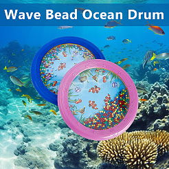 2 шт. АБС-пластик волнообразная бусина океанский барабан&nbsp;AJEW-OC0014-56