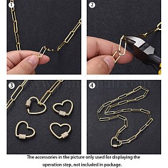 Паяные латунные цепочки для скрепок CHC-G005-12G