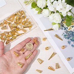 80 шт. 8 стиля: конусы и колпачки из сплава&nbsp;FIND-SP0020-74