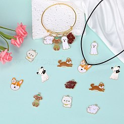 18 Stück 9 Arten Legierung Emaille Anhänger&nbsp;ENAM-SZ0004-29