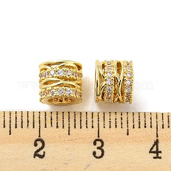 Латунные микро проложить Цирконий Европейский бисером KK-H452-09G