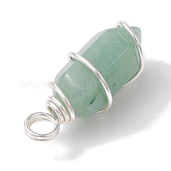 Остроконечные подвески из медной проволоки с натуральным смешанным камнем&nbsp;PALLOY-JF02677-02