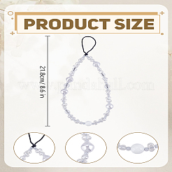 1 шт. стеклянные и искусственные жемчужины бусины для мобильных телефонов для женщин&nbsp;AJEW-LP0004-52