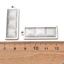 Pendentifs en acier inoxydable 303 et œil de chat&nbsp;CE-CBA1E47-05P