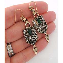 Болтающийся серьги сплава горный хрусталь&nbsp;FS-WGCEAE4-01