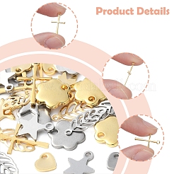 60 шт. 10 стиля подвески из нержавеющей стали 304 STAS-FS0001-78