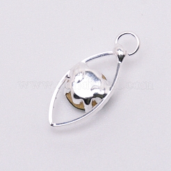 Glasrhinestoneanhänger&nbsp;PALLOY-WH0066-36P-01
