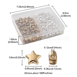 200шт 2 цвета пластиковые бусины ccb CCB-YW0001-13