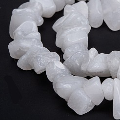 Natürliche weiße Jade perlen Stränge&nbsp;X-G-F703-02